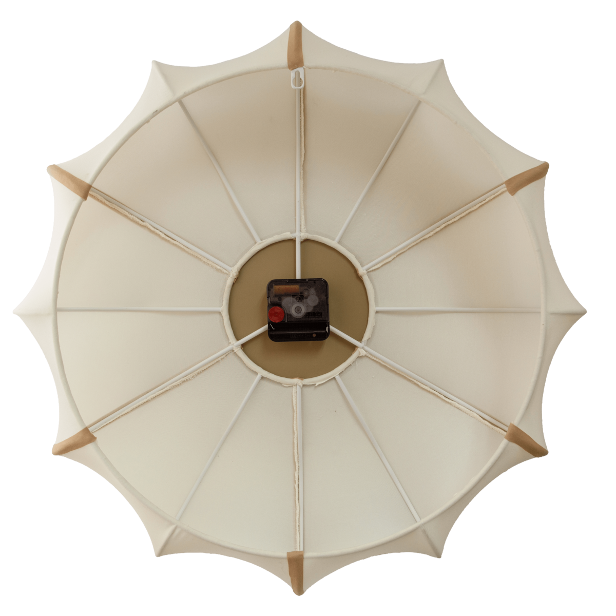 Wall clock 50cm-Silent-Fabric/Metal-NeXtime 'Ultimo'