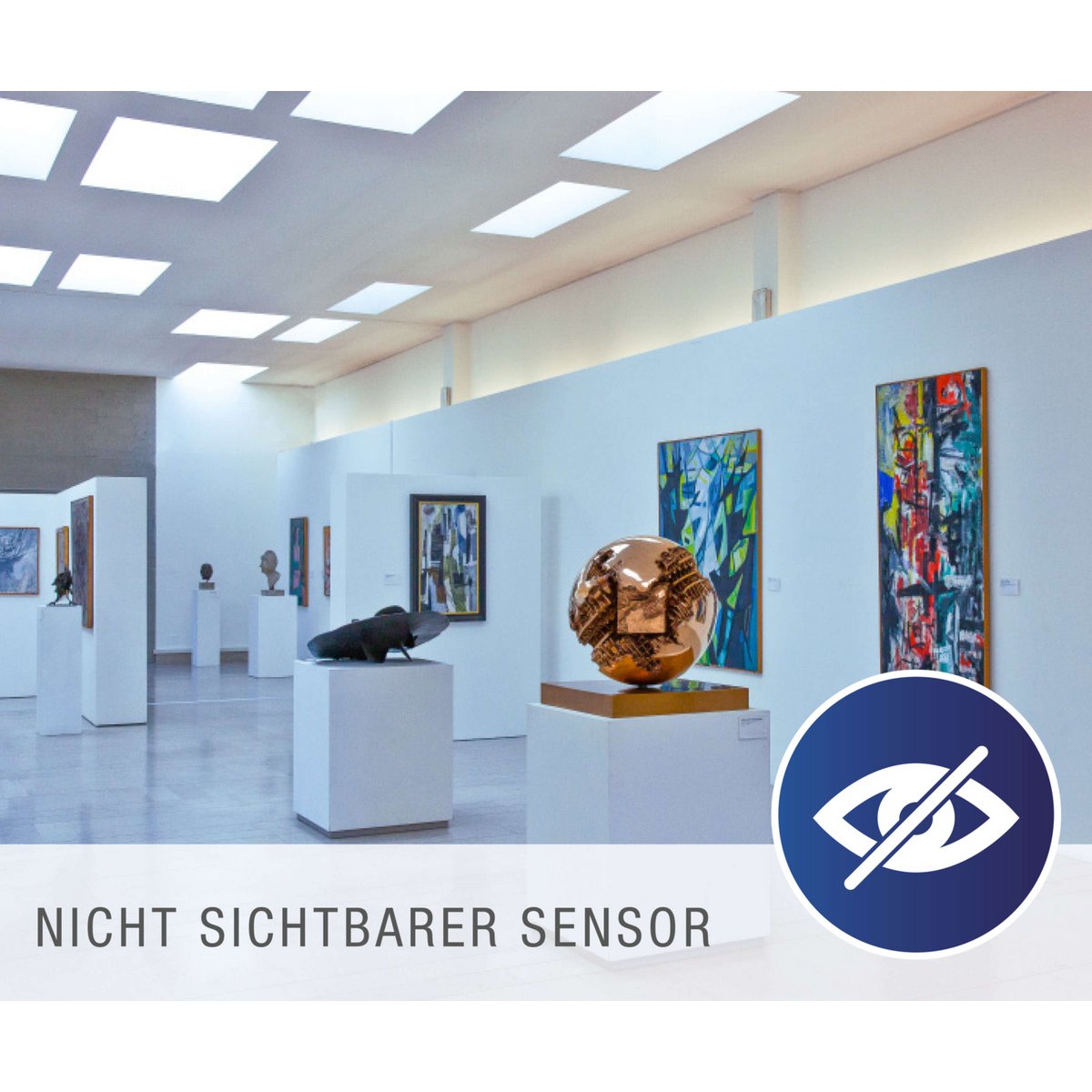 LED sensor panel "Alegre" length 59.5cm, many functions, mounting lamp including bracket made of metal and plastic, integrated LEDs warm white