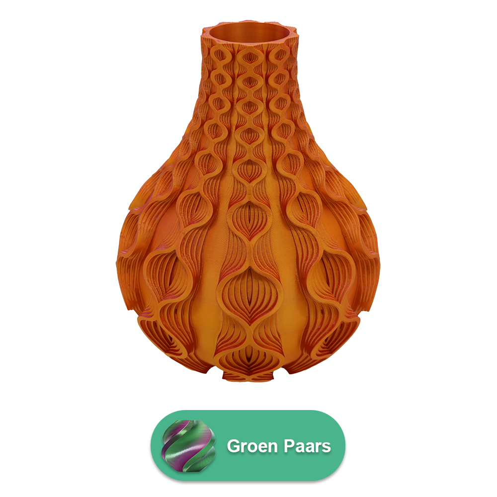 Korall 3D-vas - 3D-printad vas - Hållbar PLA - Lämplig för konstgjorda blommor
