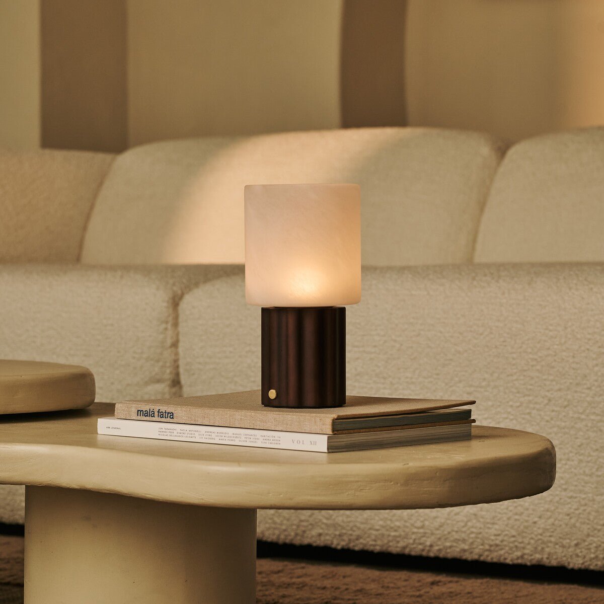 Frank Dark Brown Rechargeable Table Lamp