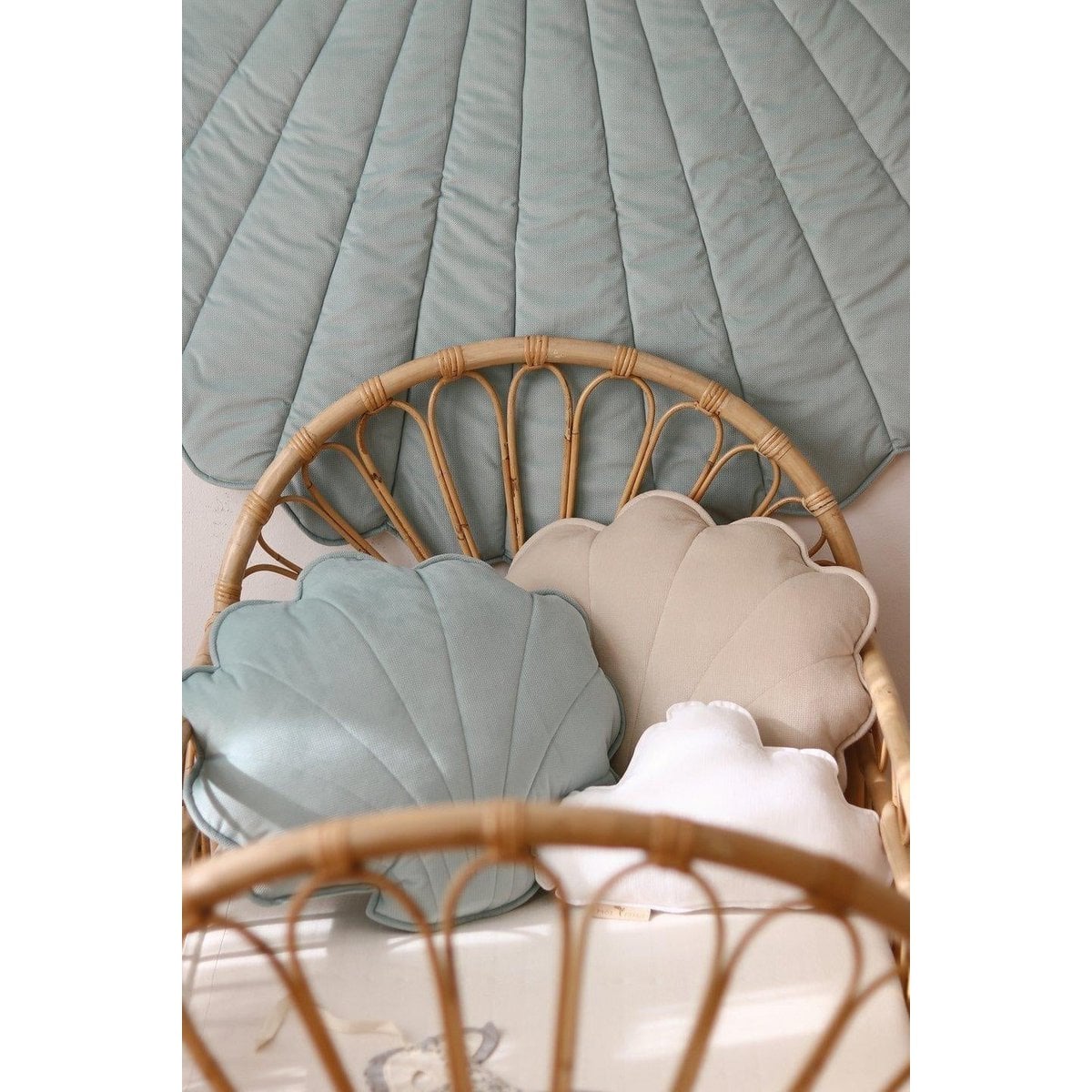 “Powder Mint” Velvet Shell Pillow