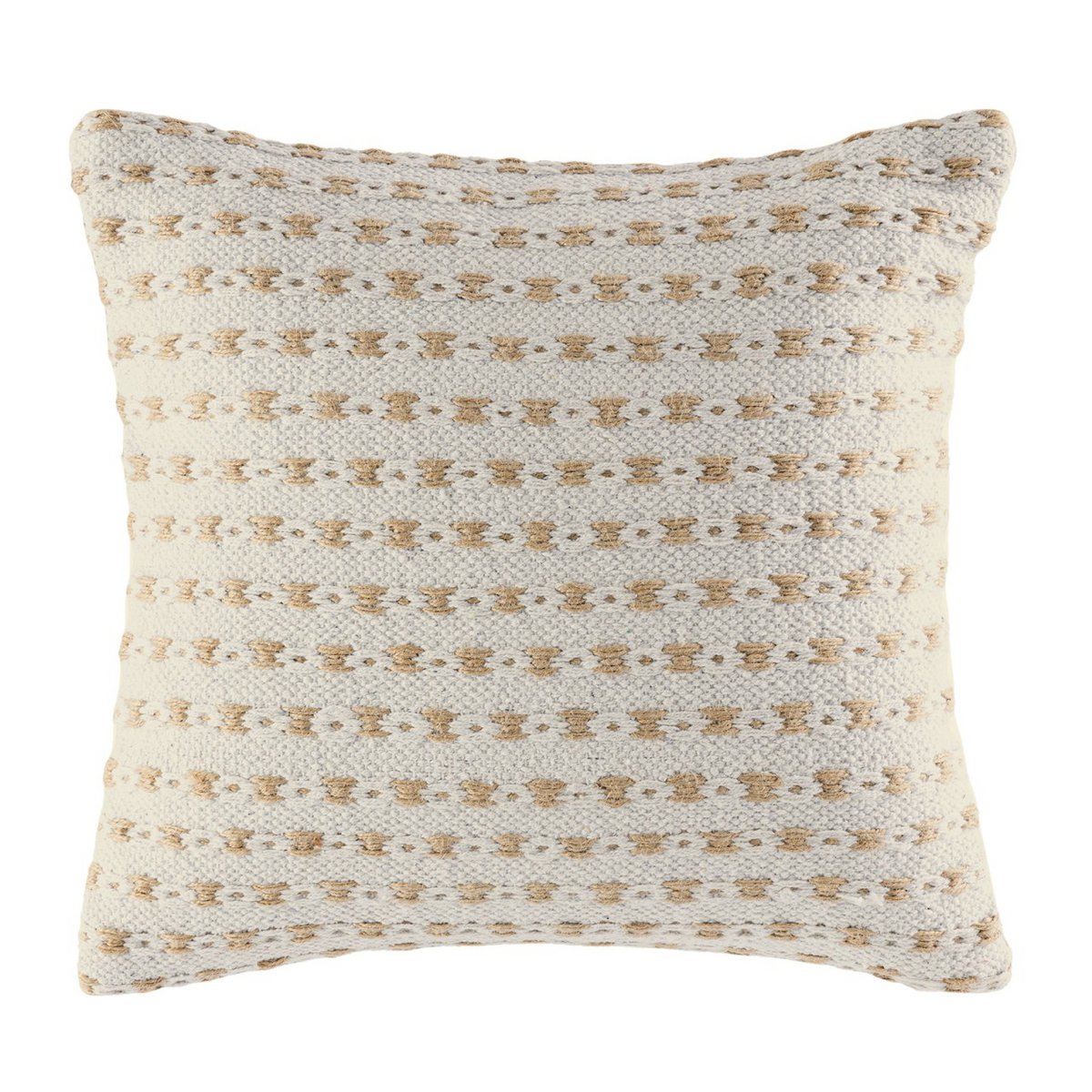 Decorative cushion 40x40cm set of 2 decorative cushions sofa cushions cotton and natural jute