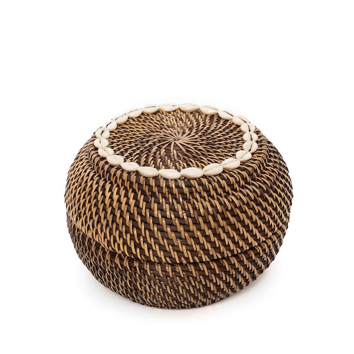 The Colonial Peek-a-Boo Basket - Natural Brown - M