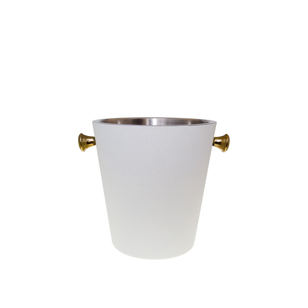 Ecru and gold champagne bucket 20.5x20.5x22cm