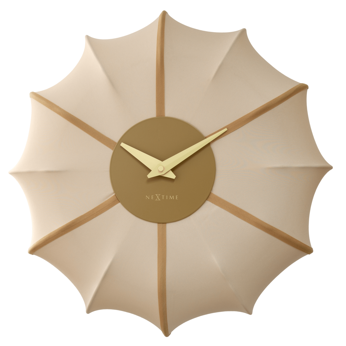 Wall clock 50cm-Silent-Fabric/Metal-NeXtime 'Ultimo'