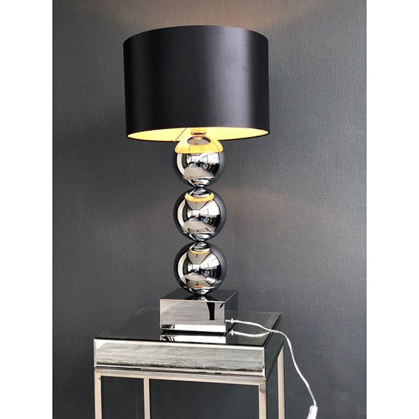 Globe lamp Block base Chrome