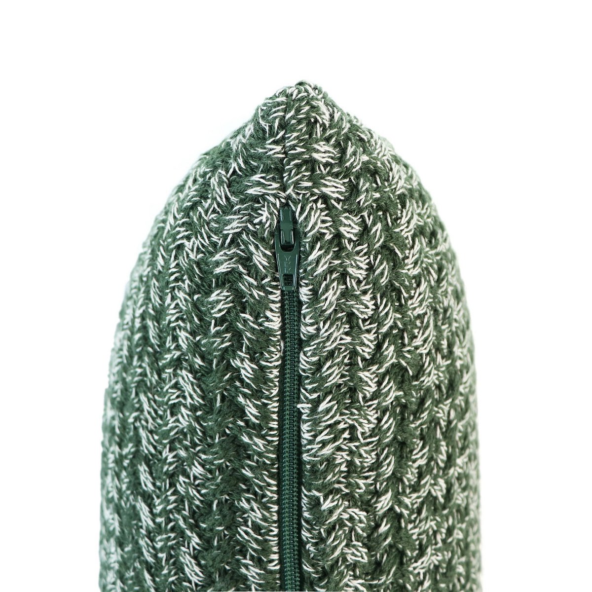 Green – Cushion Cover / Kussenhoes – Chunky Knit Texture – 45×45 cm – Urbane Hide