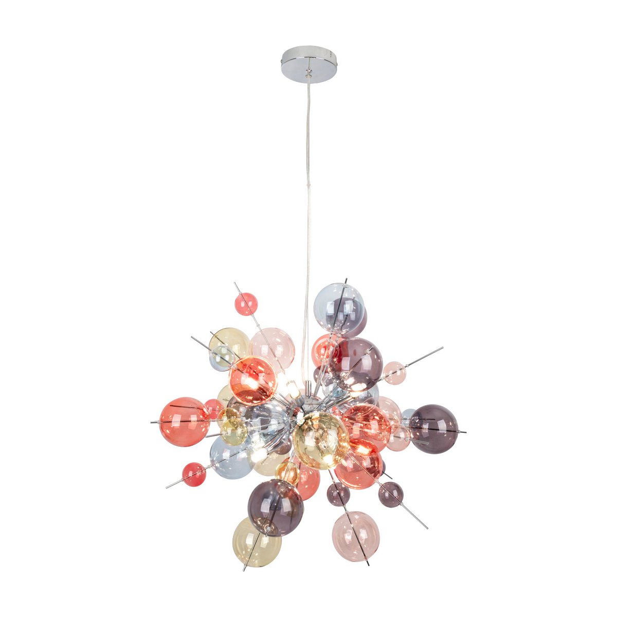 Pendant lamp "explosion" pastel colors