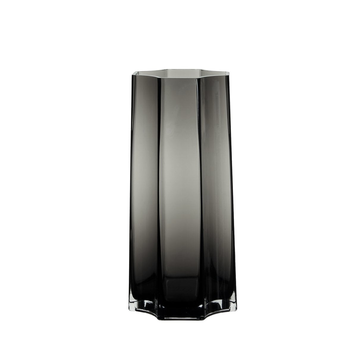 Modern-Classic Luxury tall vase, stylish Belgian design, LENOX 40 Gray