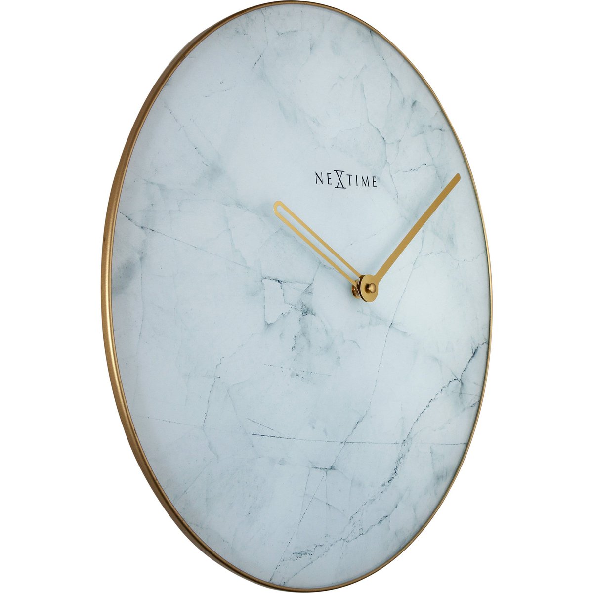 Wall clock - 40 cm - Glass / Metal - 'Marble'