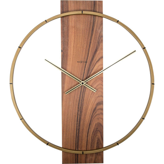 Wall clock - 50.8 x 58.2 x4.3 cm - Wood/Steel