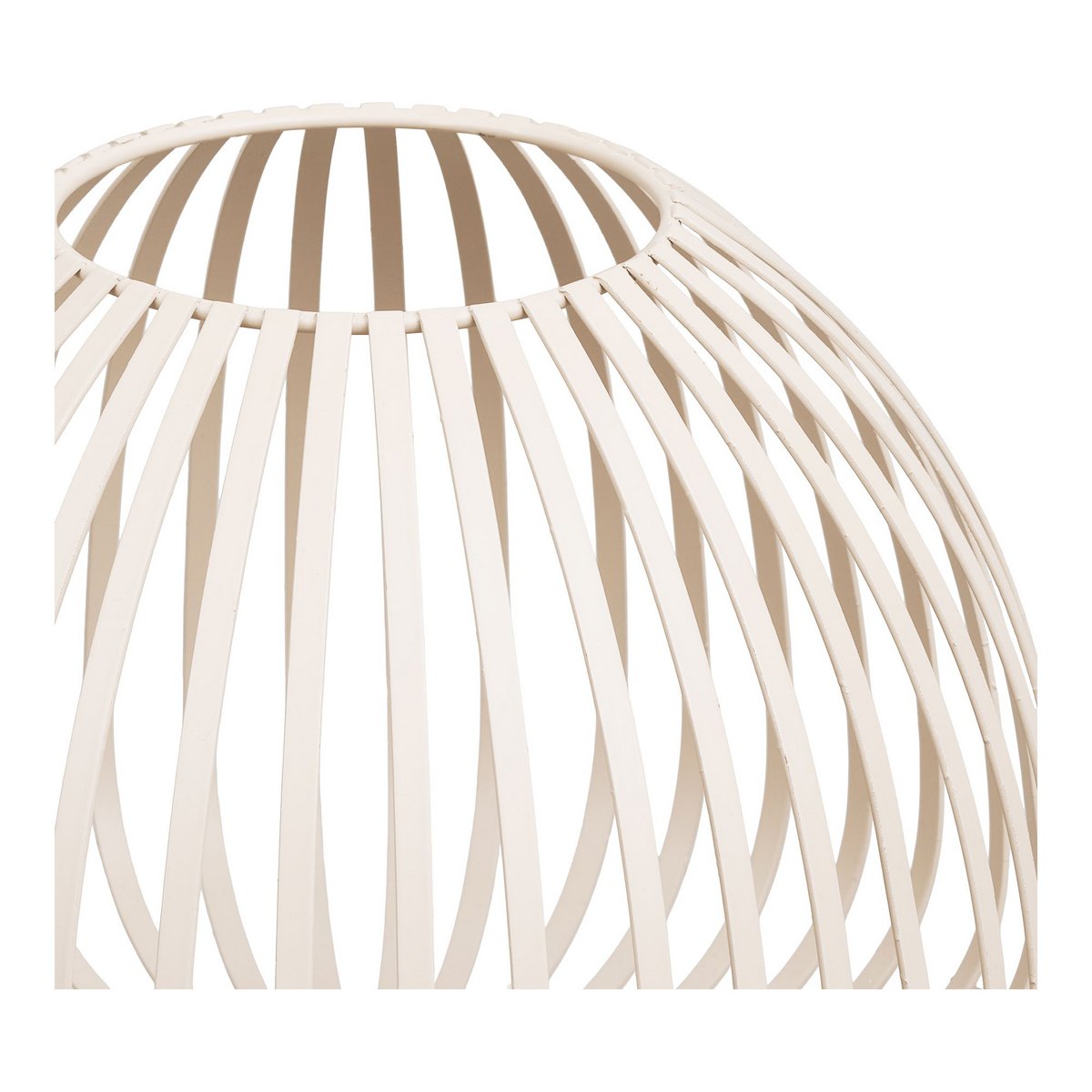 Stoense Lantern, metal, beige, ø25x19 cm