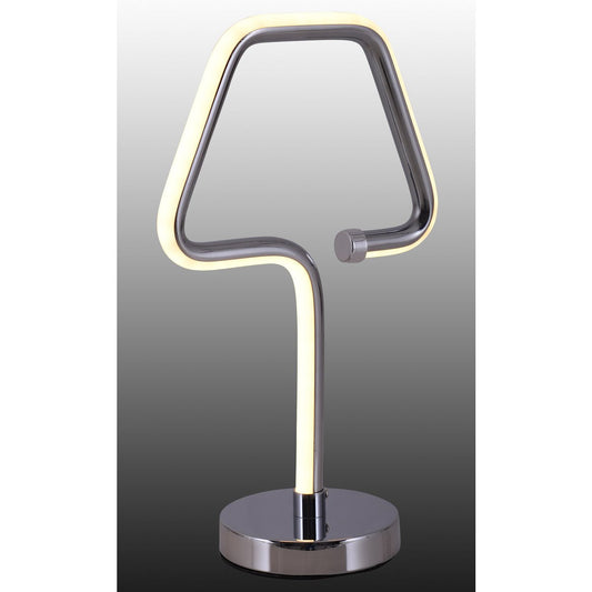 LED bordslampa "Loop Line" h: 30cm krom