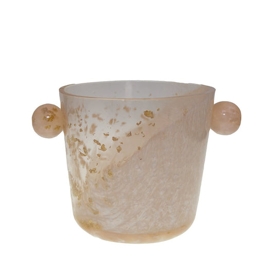 Scawd bucket with resin glitter 14.5x14.5x13cm