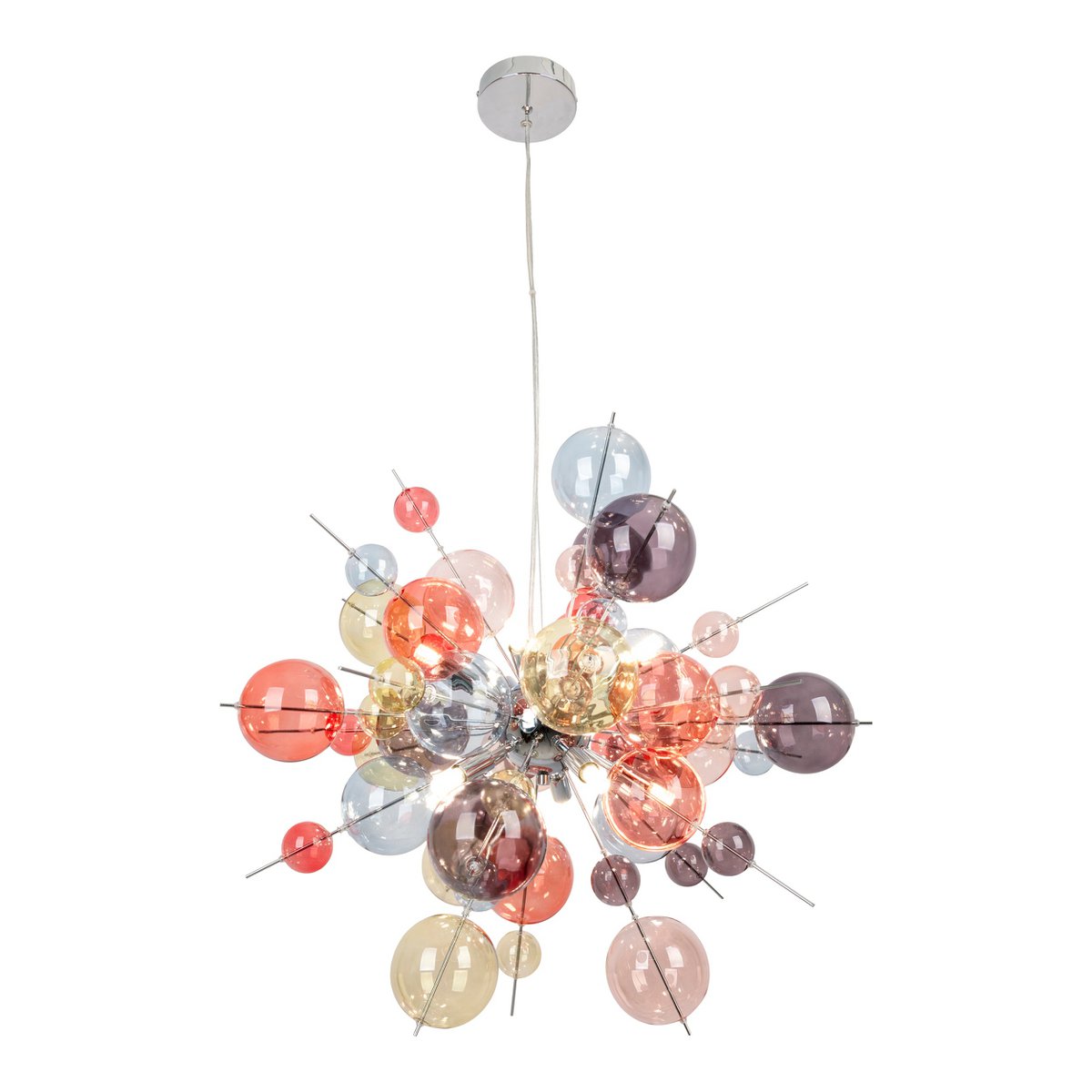 Pendant lamp "explosion" pastel colors