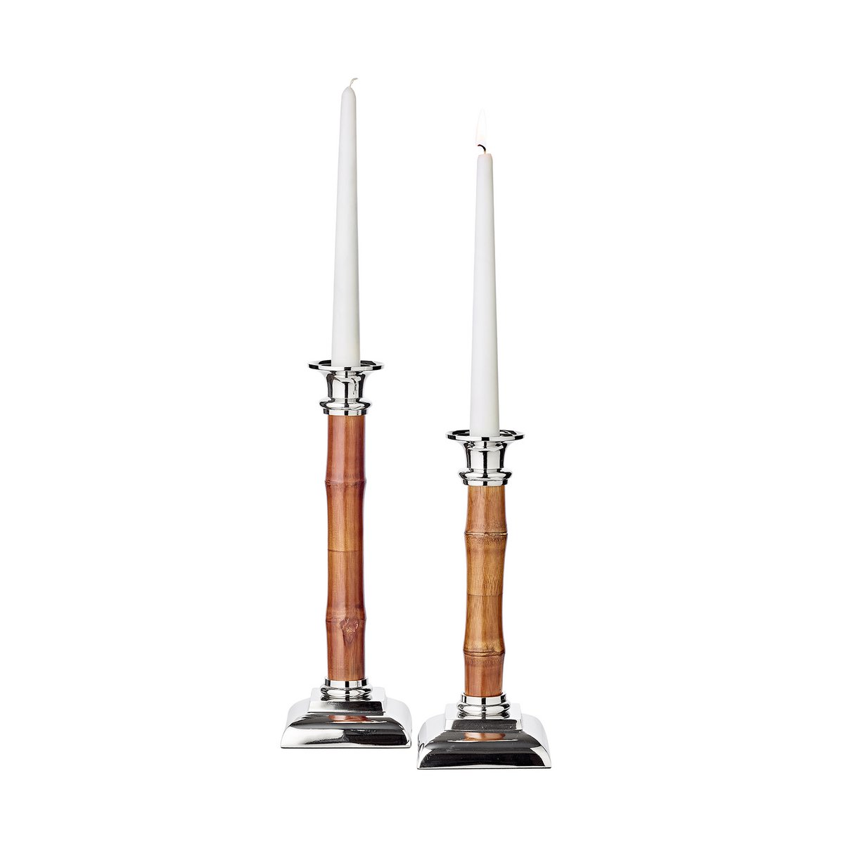 Candlestick Holm Bamboo H 24 cm