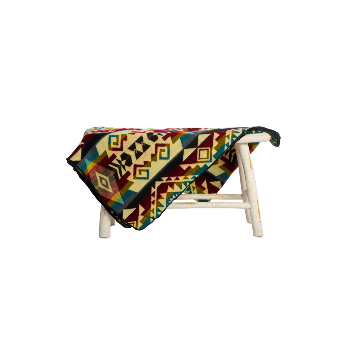 Ecuadorian alpaca mini blanket | native blanket | Mini Chimborazo Multicolor