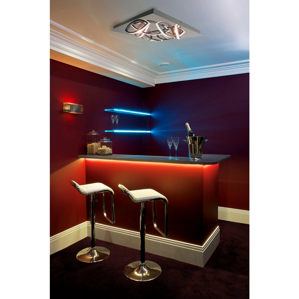LED-taklampa "Manchester"