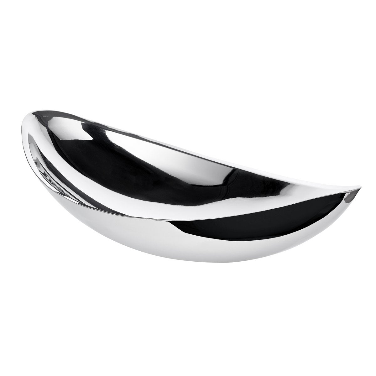 EDZARD bowl decorative bowl Halifax, high-grade steel mirror polished, length 40 cm