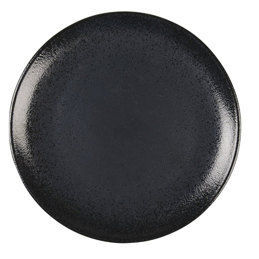 Black flat plate with shine 27cm