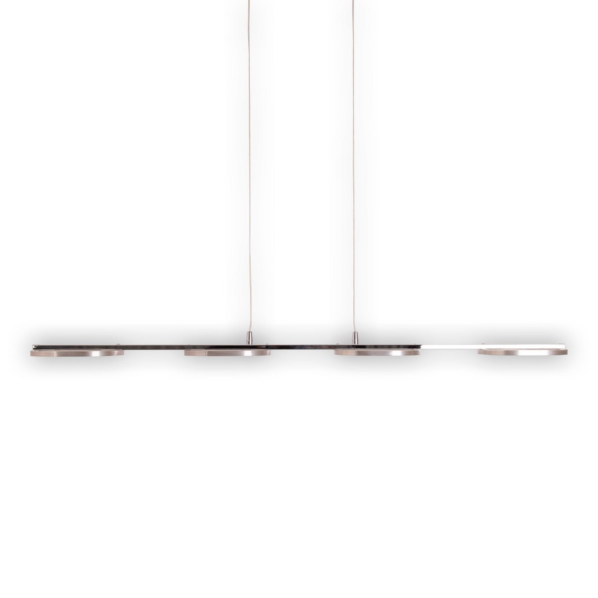 LED-pendellampa "Beam" i metall och plast i stål-blank, med integrerad LED