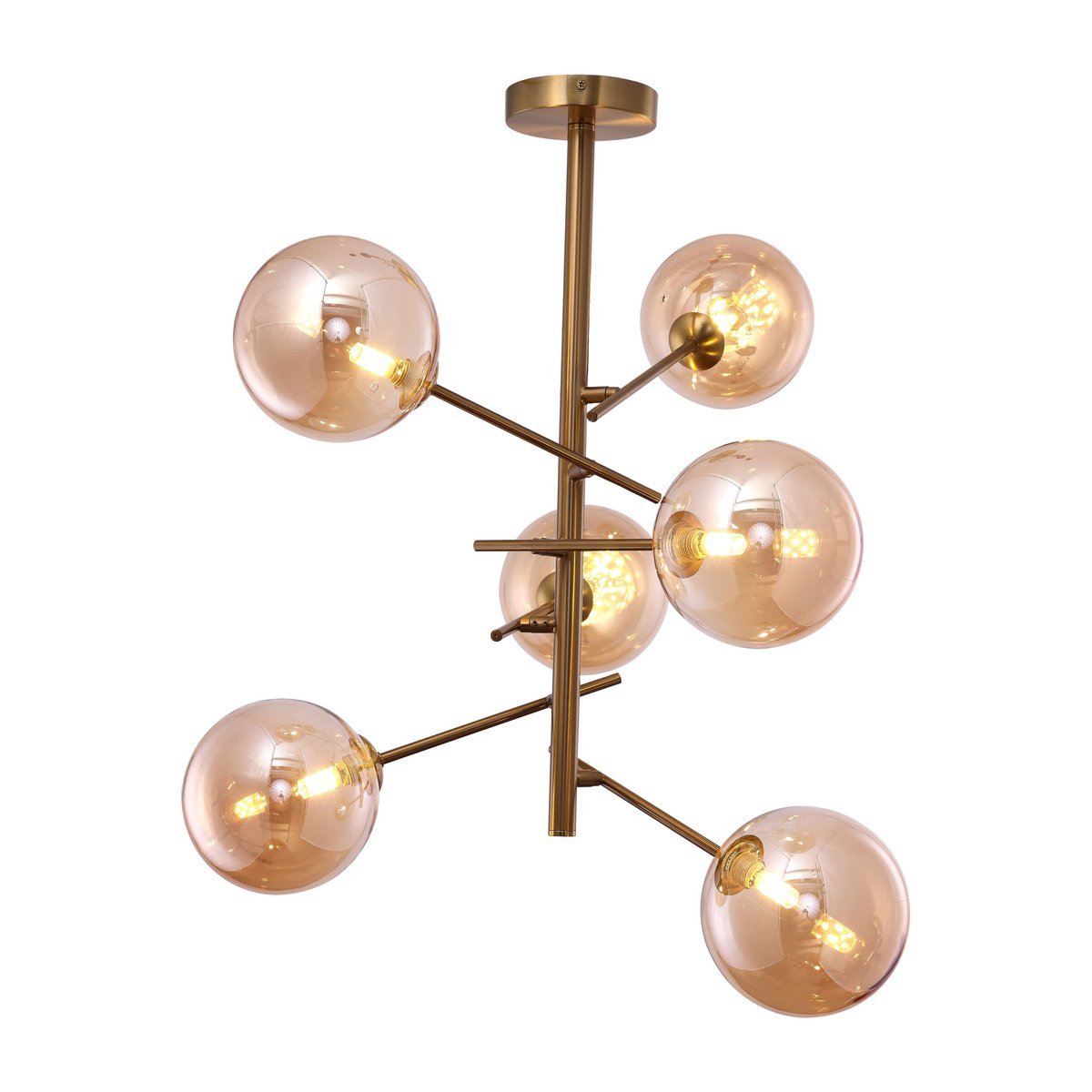 Hanging lamp Ross Amber | 6 - 60 cm