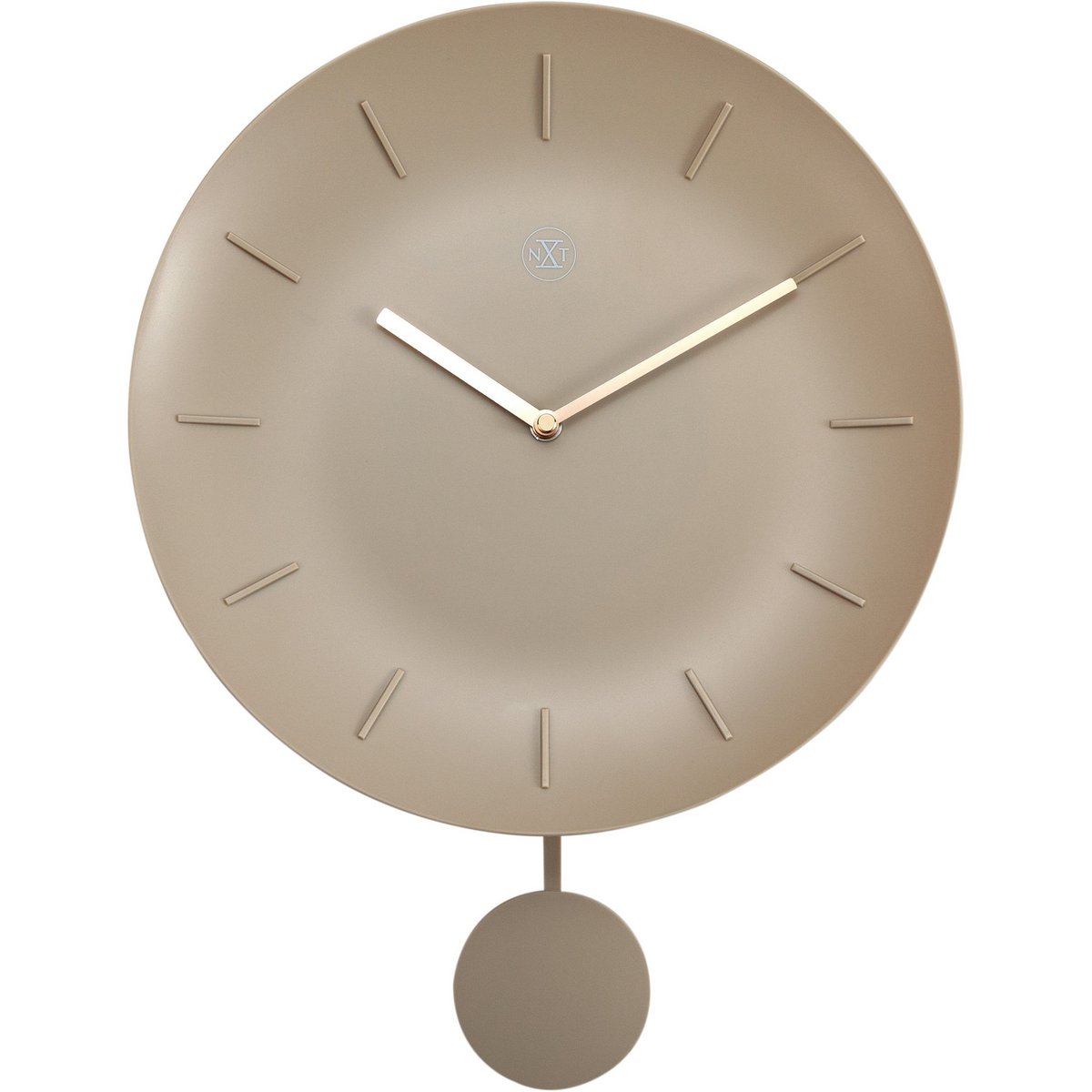 Wall clock - 30 cm - Plastic - 'Bowl'