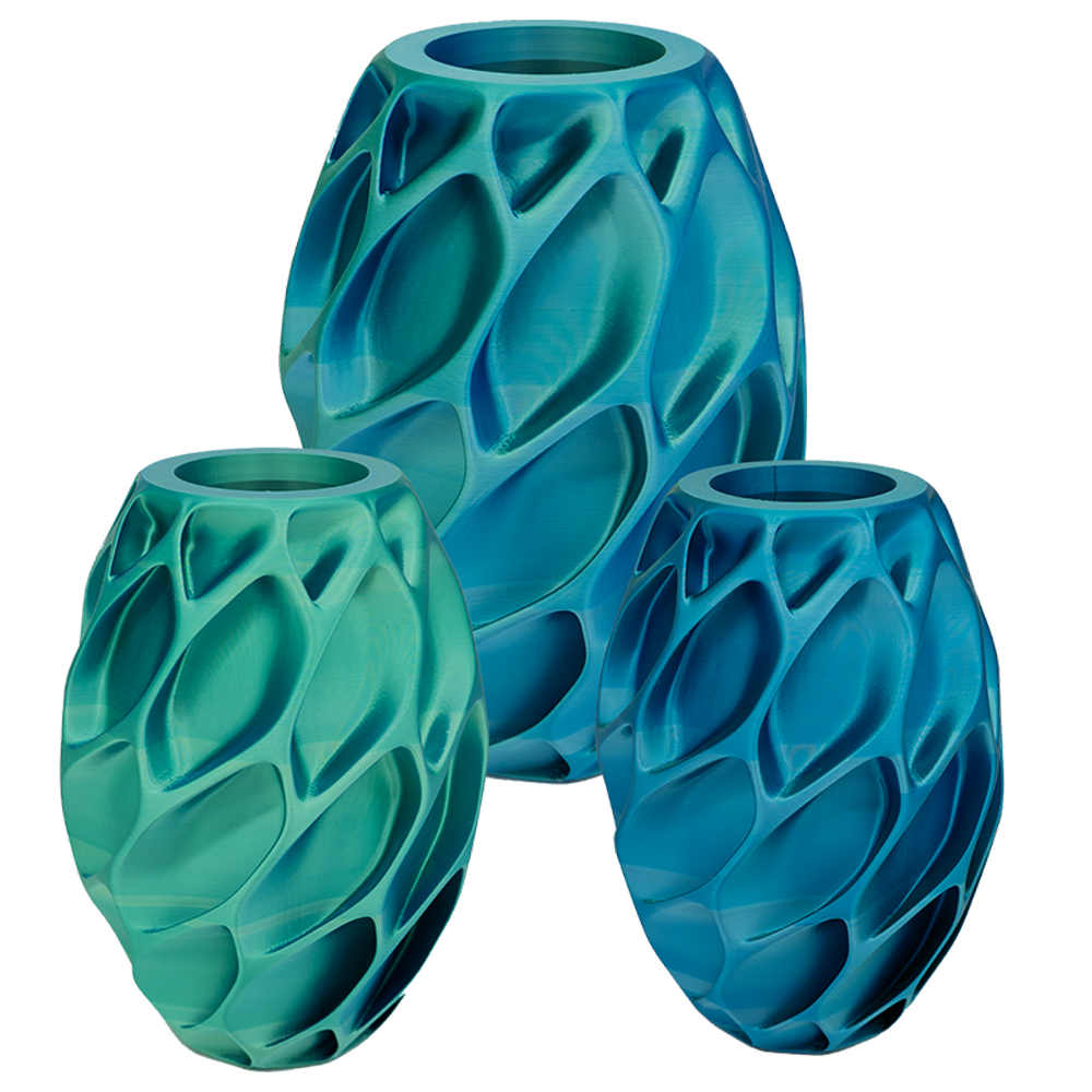 Oruna 3D vase - 3D printed vase - Sustainable PLA - Suitable for artificial flowers
