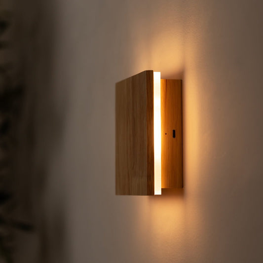 Lane ljusbrun sladdlös vägglampa