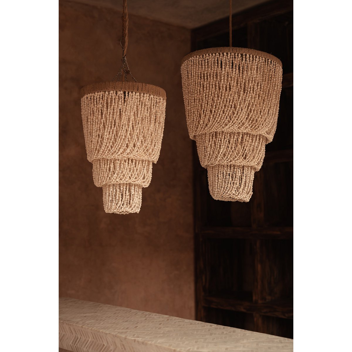 The Lagoon Shell Chandelier - Natural - M
