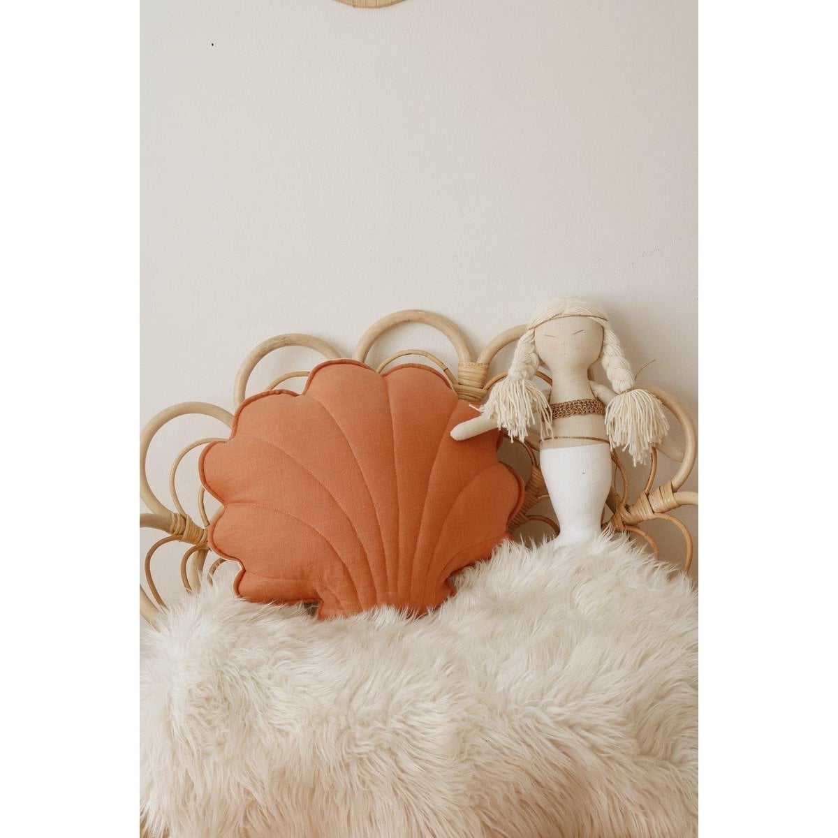 “Papaya” Linen Shell Pillow