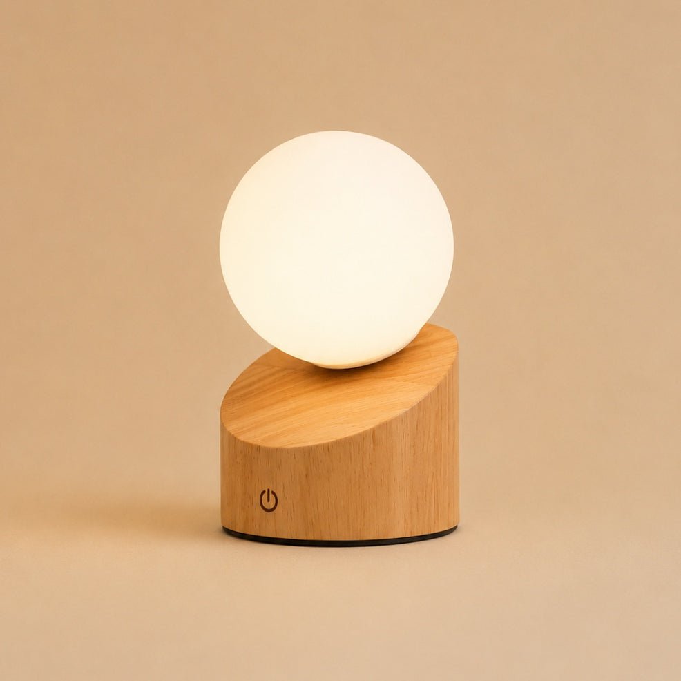 Morris Light Brown Rechargeable Lamp