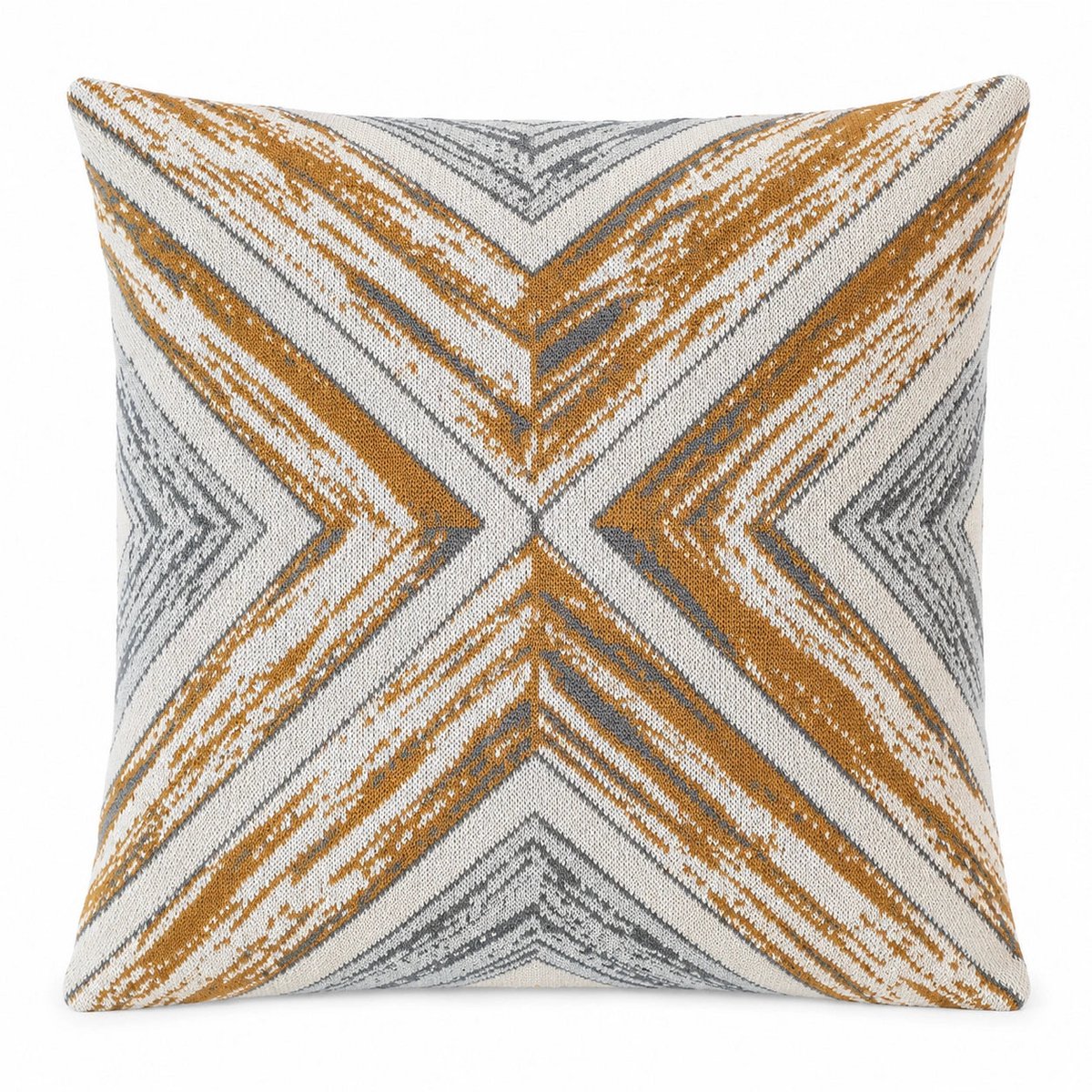 Brun & Grå – Kuddfodral / Kussenhoes – Geometrisk – 45×45 cm – Urbane Hide