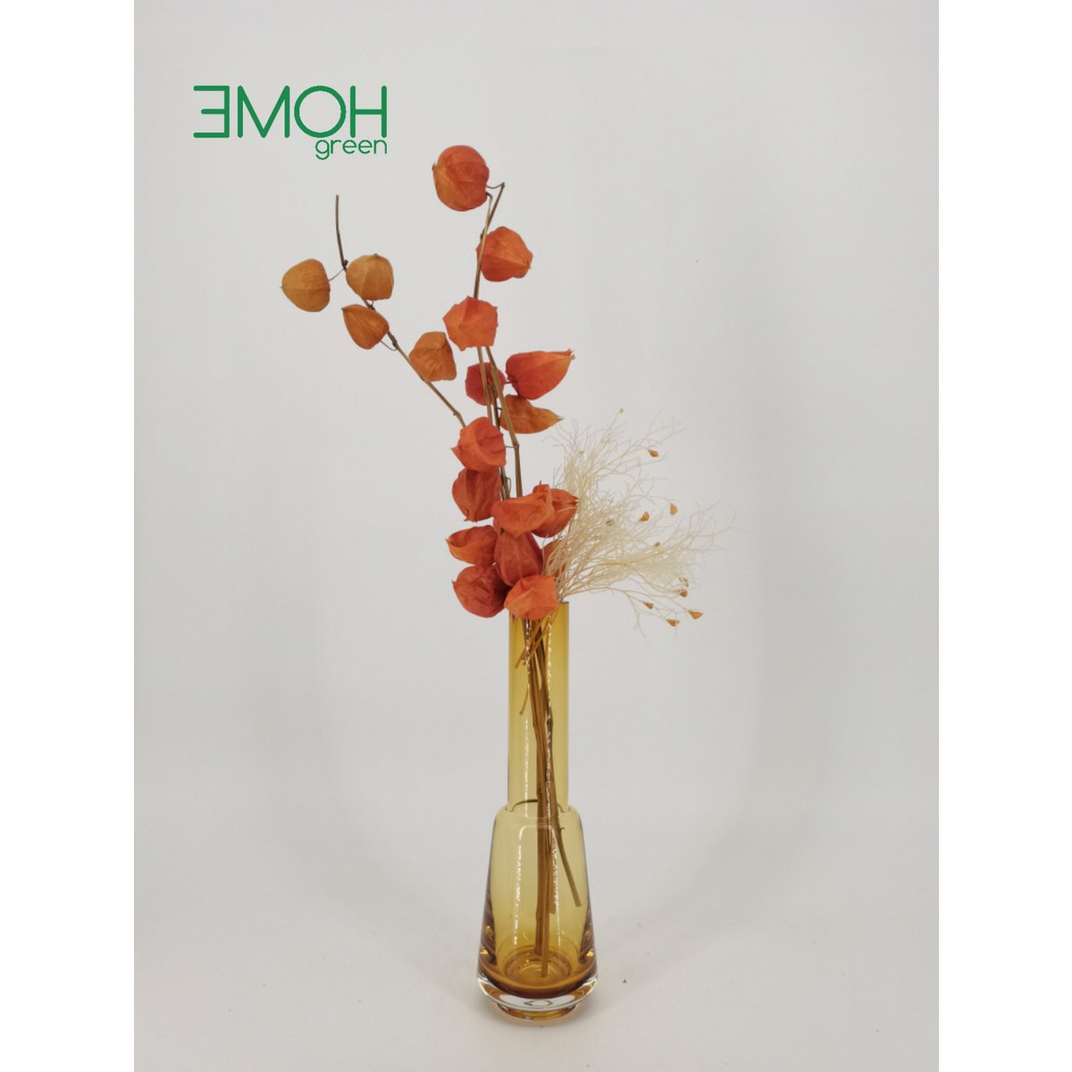 Retro style large modern classy design vase, amber color, TYLER14AM Copy