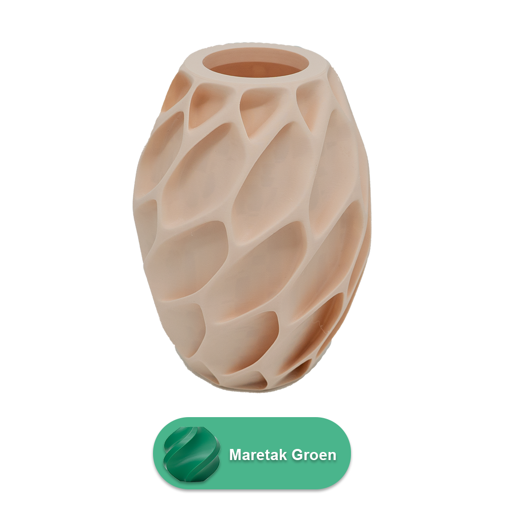 Oruna 3D vase - 3D printed vase - Sustainable PLA - Suitable for artificial flowers