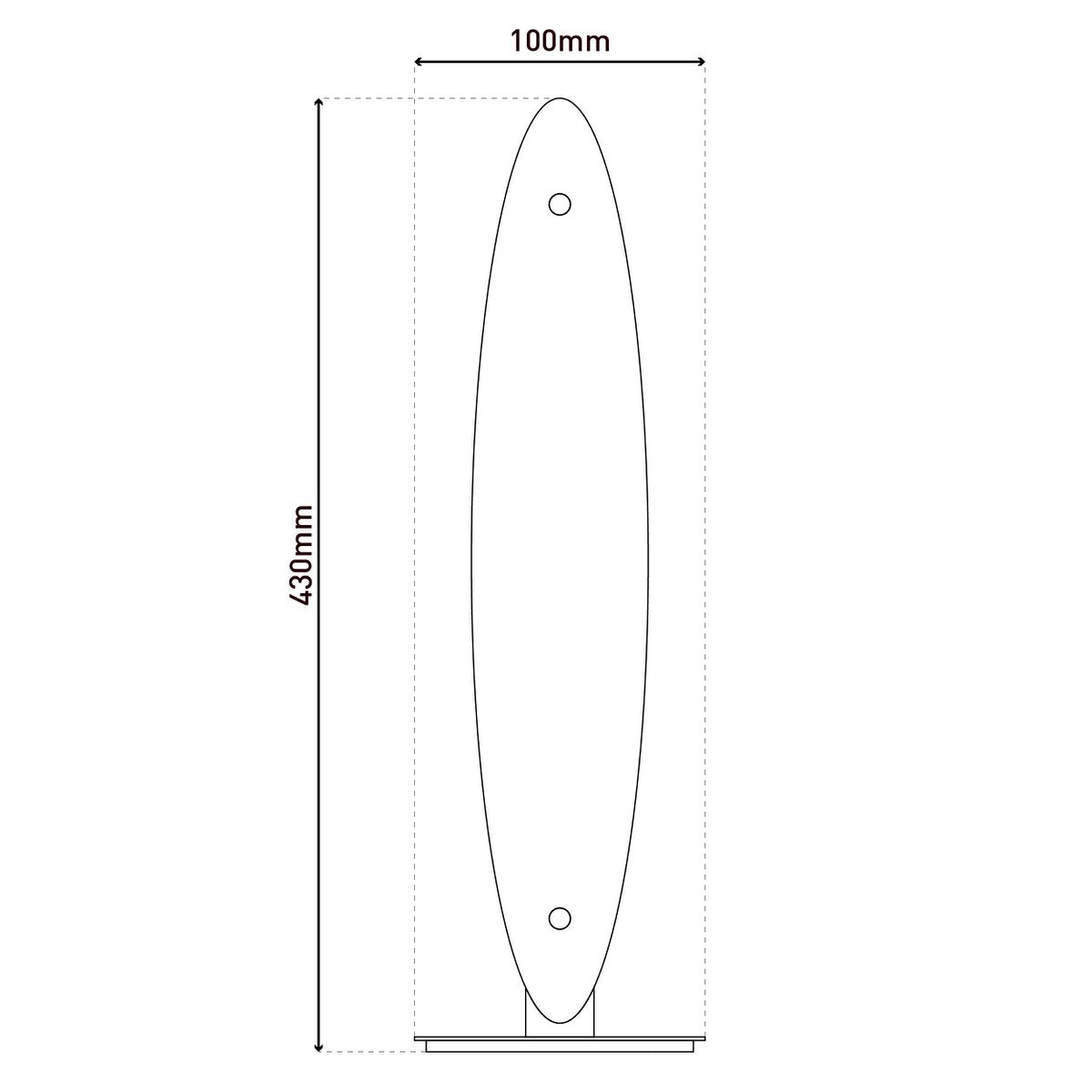 "Surf" LED table lamp h:43cm