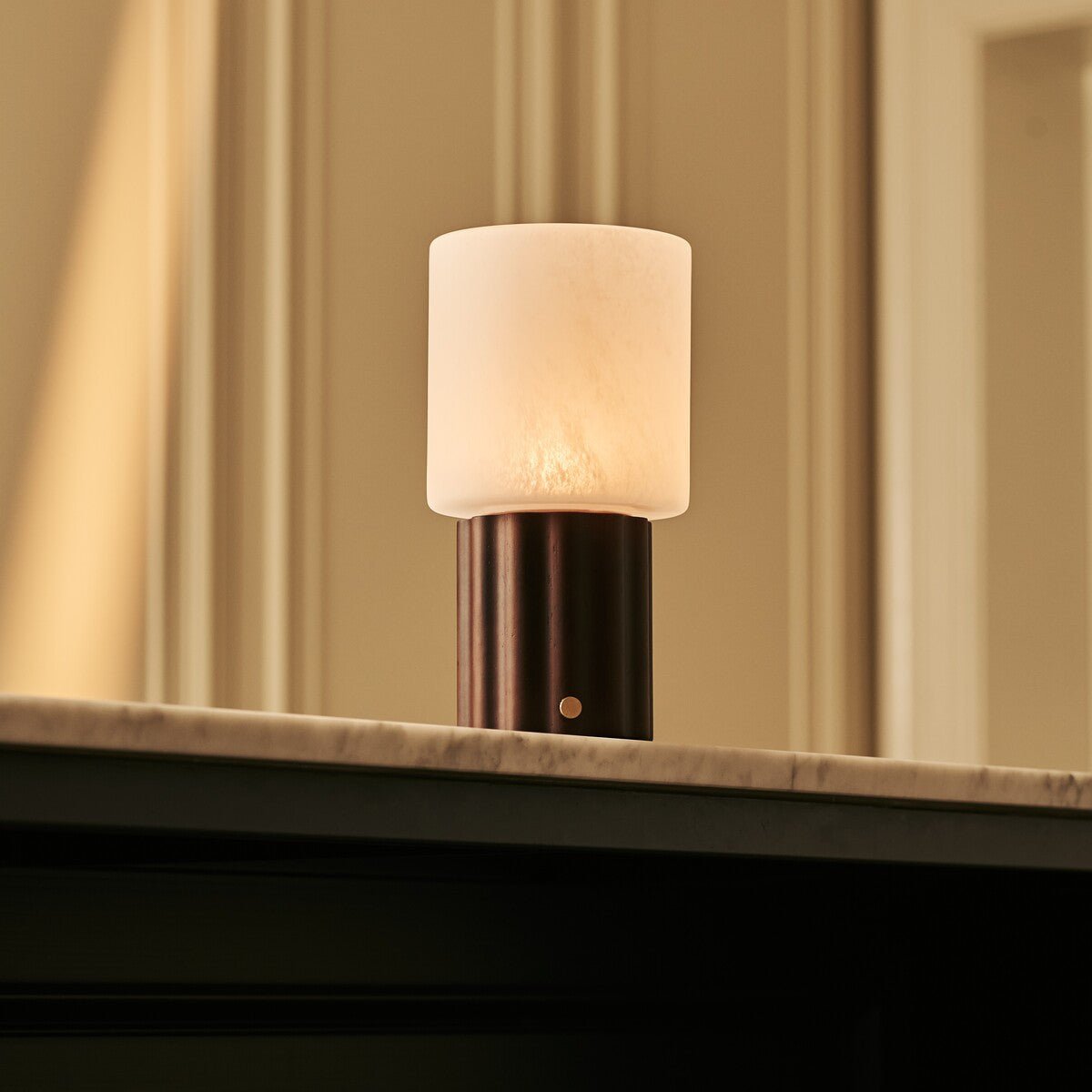 Frank Dark Brown Rechargeable Table Lamp