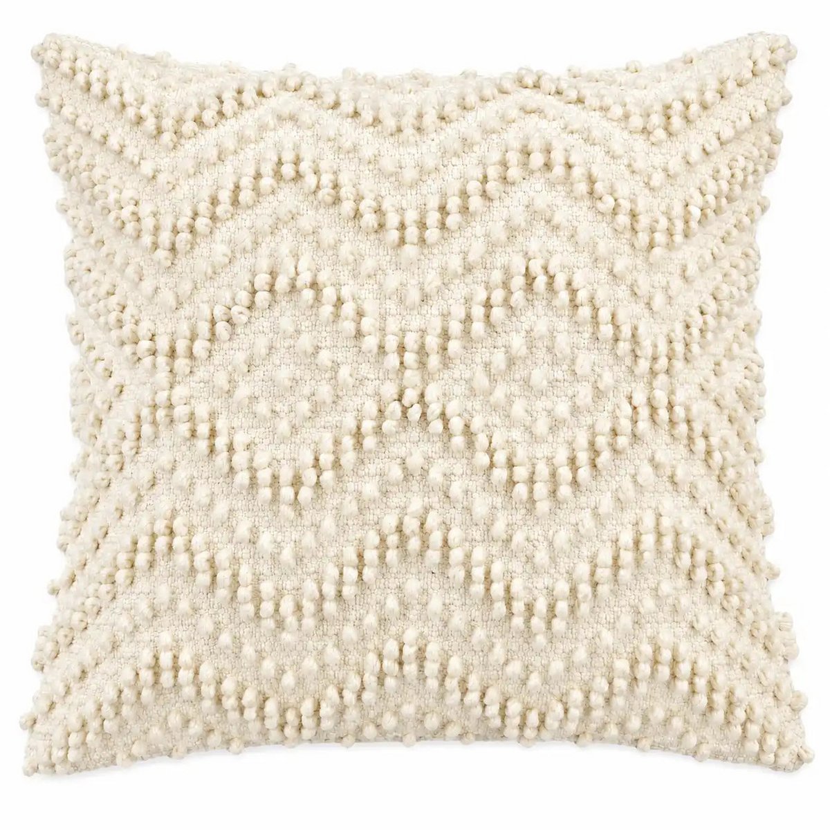 Soft Cream Cushion Cover / Kussenhoes – Tufted Pattern – 45x45 cm – Urbane Hide