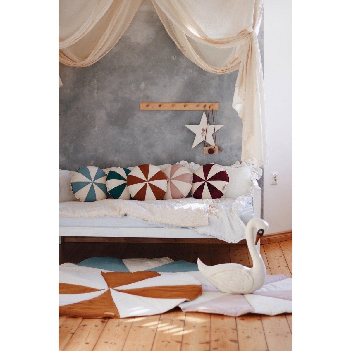 “Caramel Candy” Patchwork Pillow