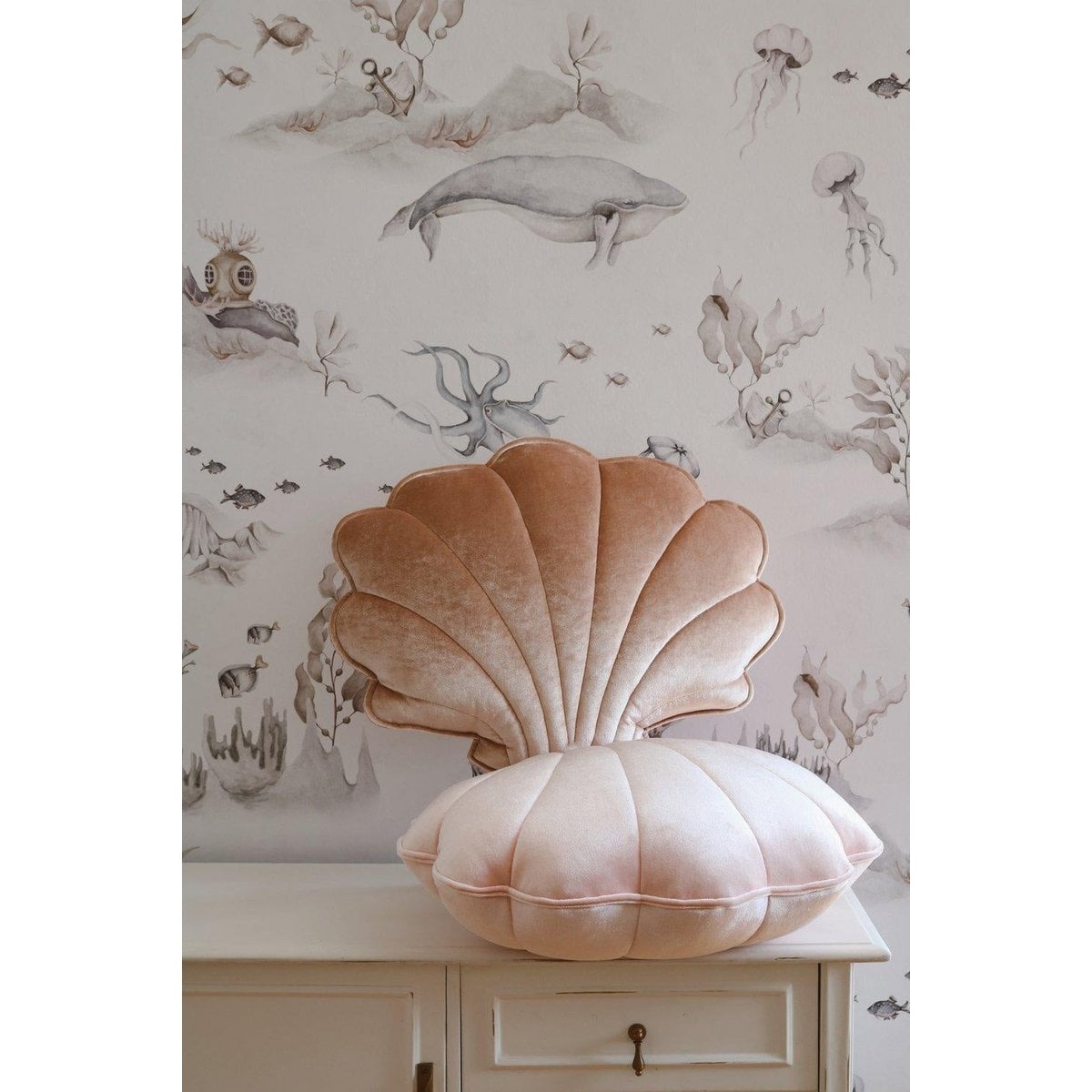 “Beige Pearl” Velvet Shell Pillow
