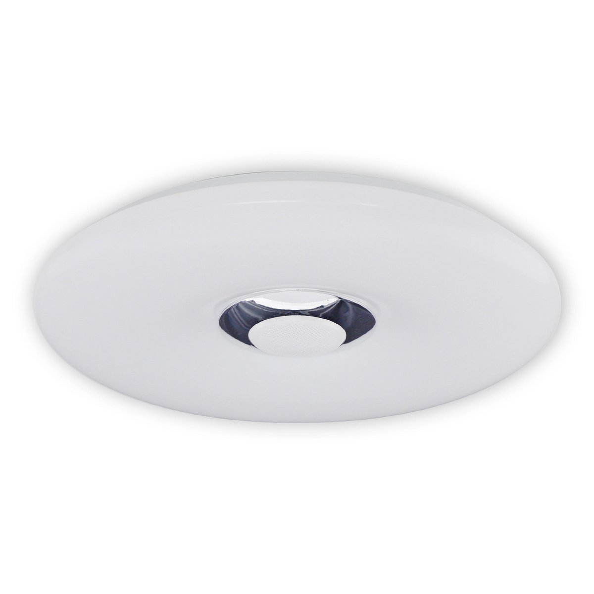LED ceiling light "Nashville" Ø 40cm, many functions, made of metal and plastic, white, with integrated LEDs, lighting for living rooms, hallway or office