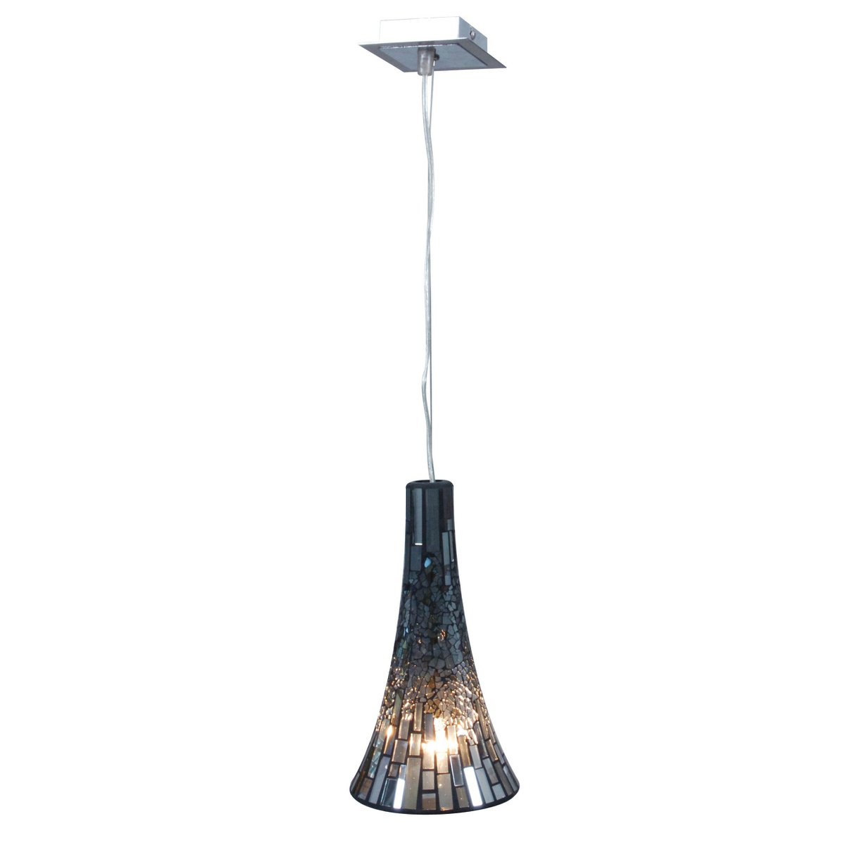 Glass pendant lamp "individual"