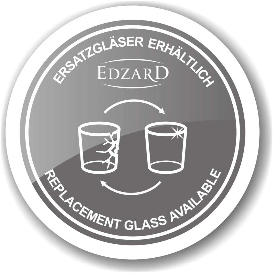 EDZARD stormlykta Miami med hopfällbart handtag, trä och rostfritt stål blankpolerat nickel, höjd 61,5 cm