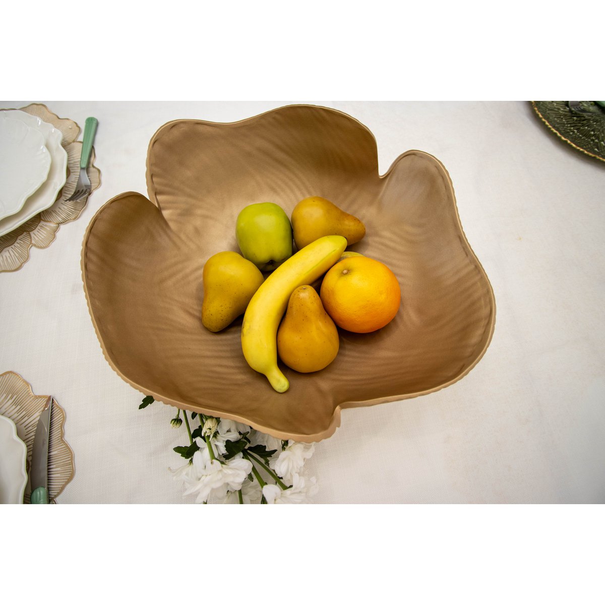 Golden matter bowl 42x36x17cm