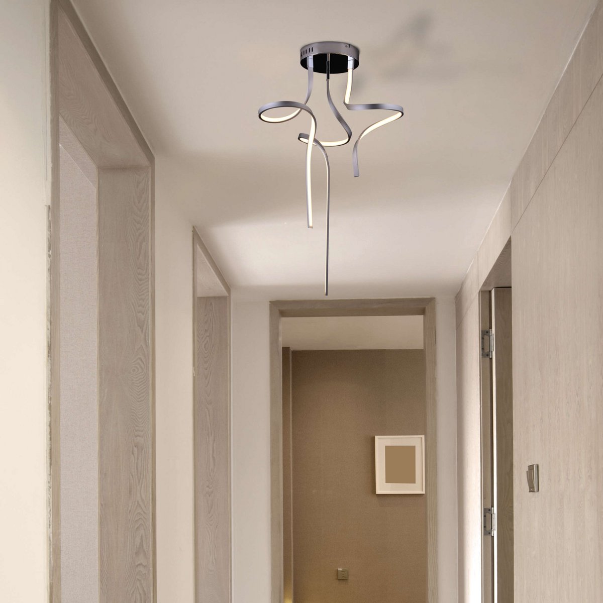 LED-taklampa "Loop Line"