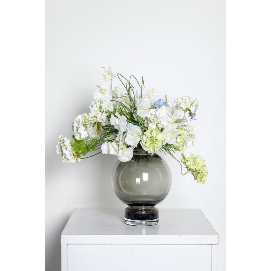 modern ball shaped luxury vase ORURO - 9mm thick glass