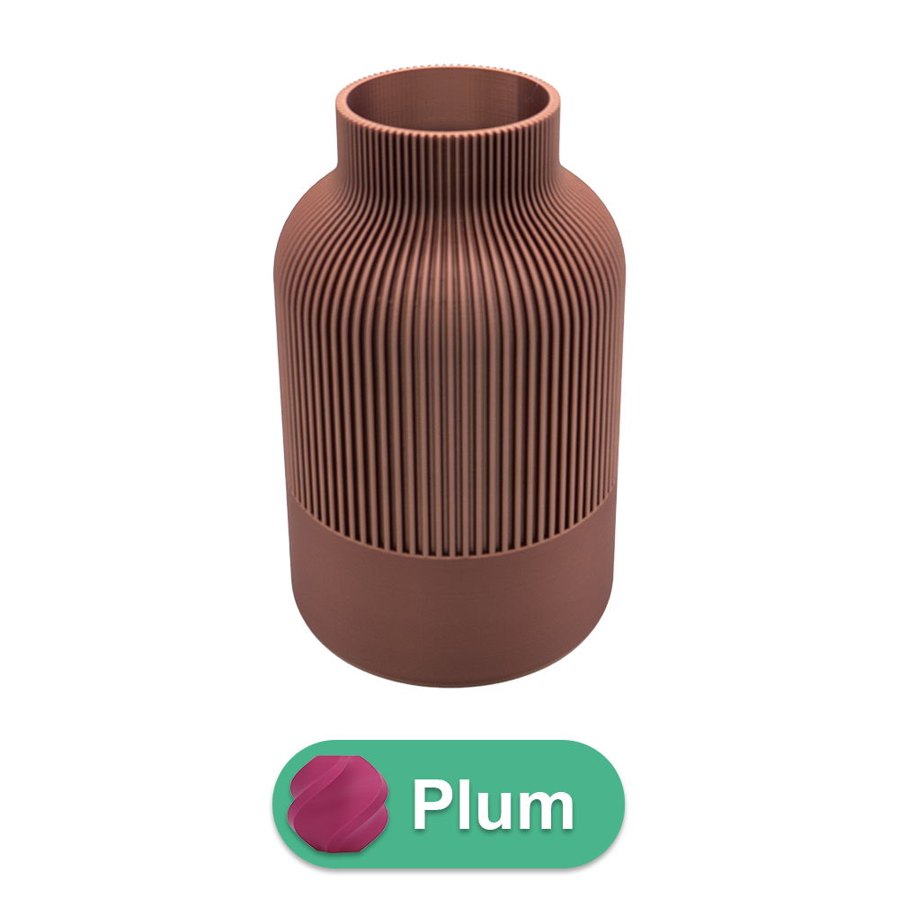 Rillo 3D vase - 3D printed vase - Sustainable PLA - Suitable for artificial flowers