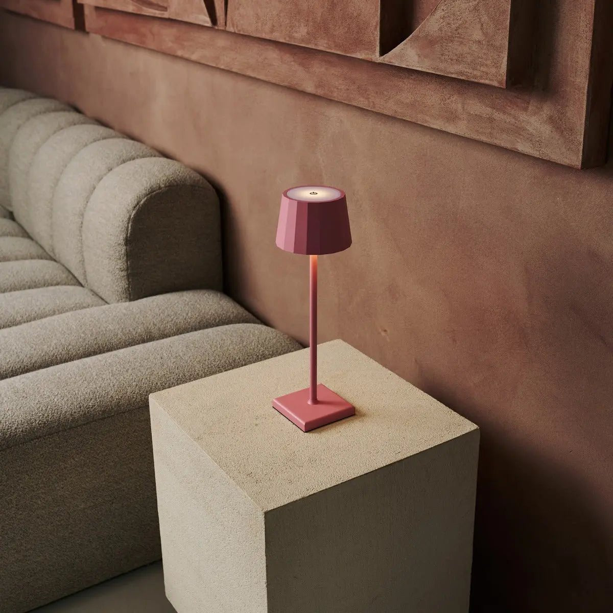 Wouter Flamingo Pink Rechargeable Table Lamp