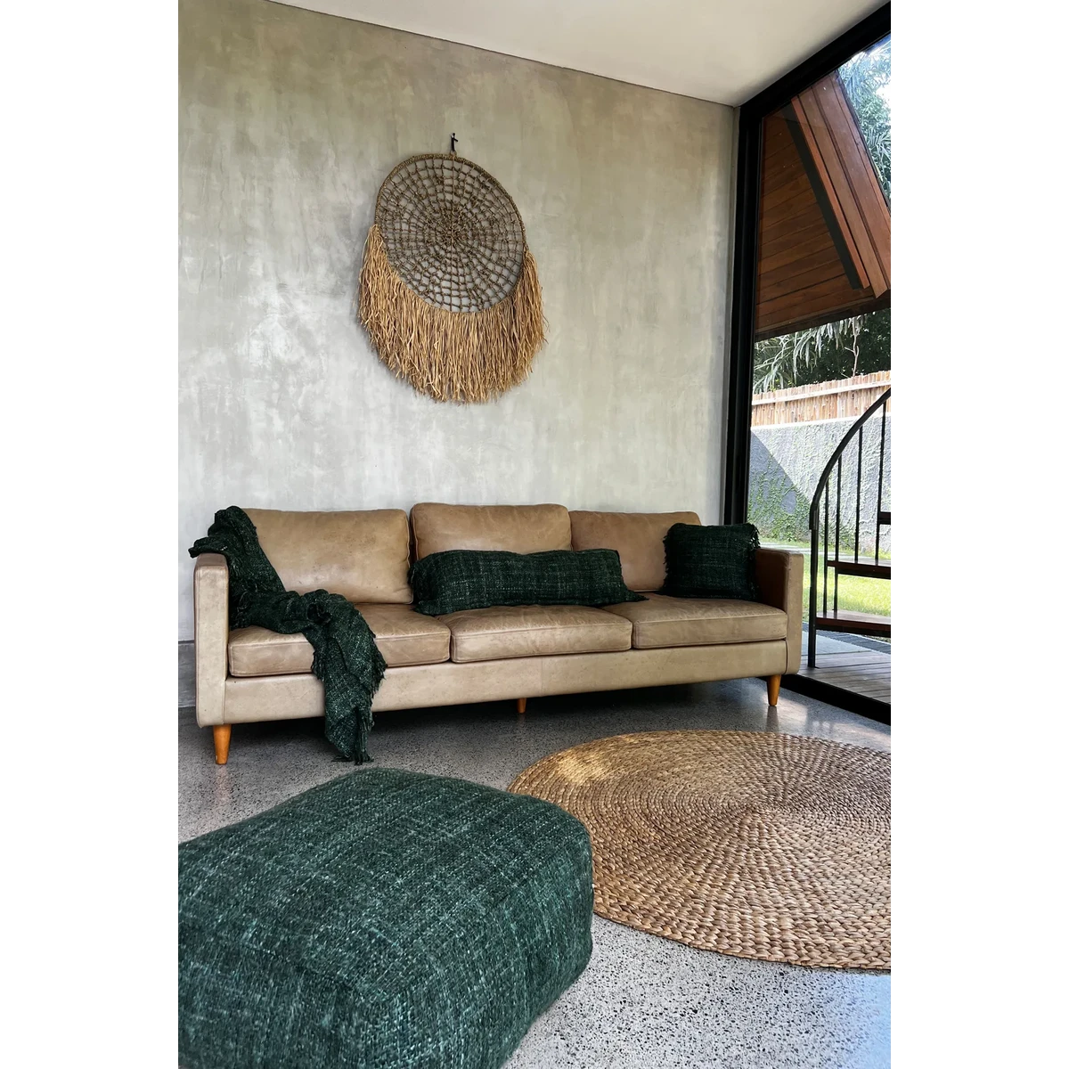The Oh My Gee Cushion Cover - Forest Green - 35x100