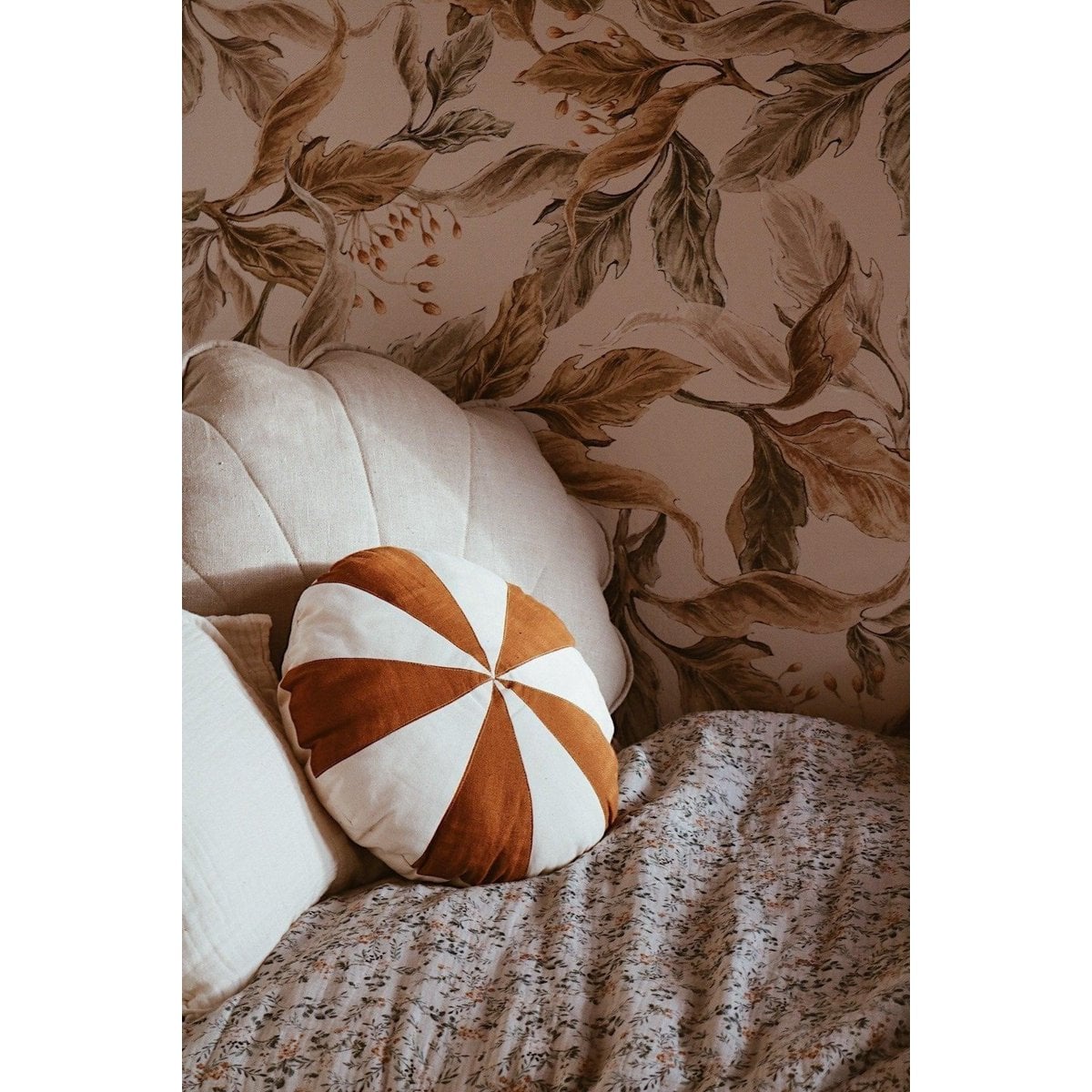 “Caramel Candy” Patchwork Pillow